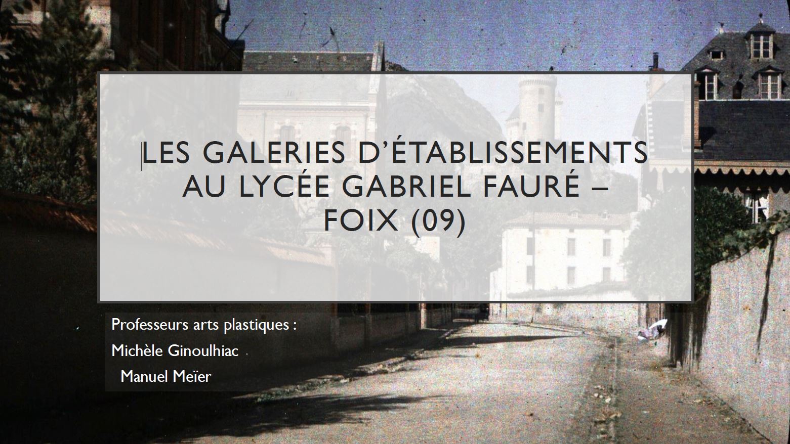 Galerie Gabriel Fauré Foix