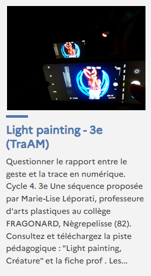 Light painting TraAM