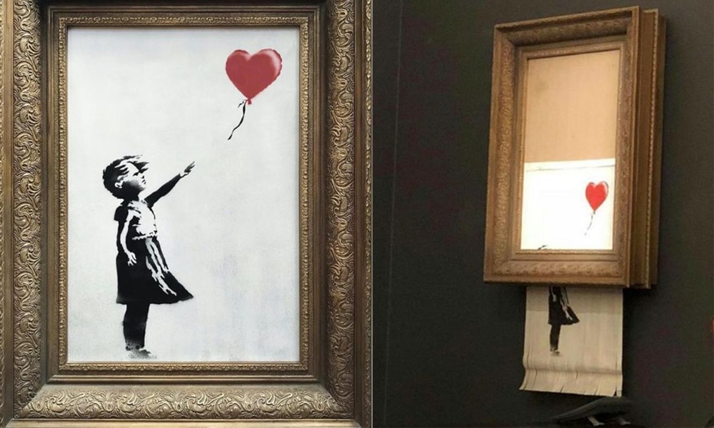 Banksy Déchiqueteuse Girl Capture