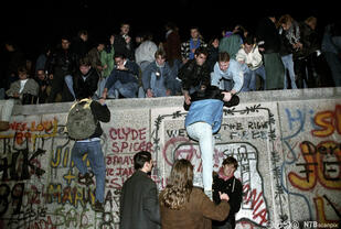 mur de Berlin en 1989