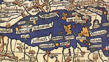Carte Méditerranée époque antiquité