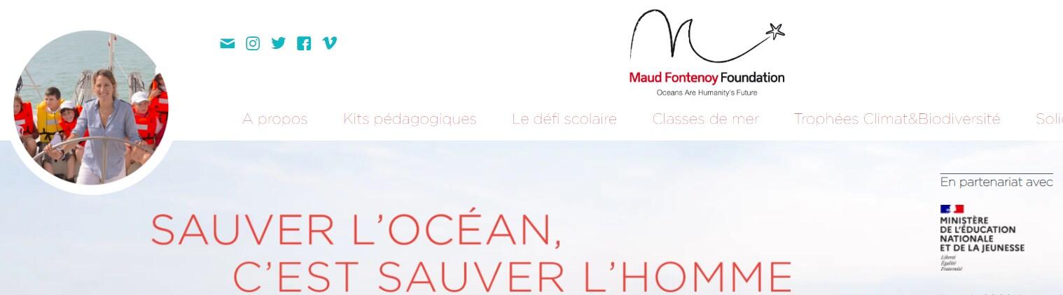 Bannière fondation Maud Fontenoy