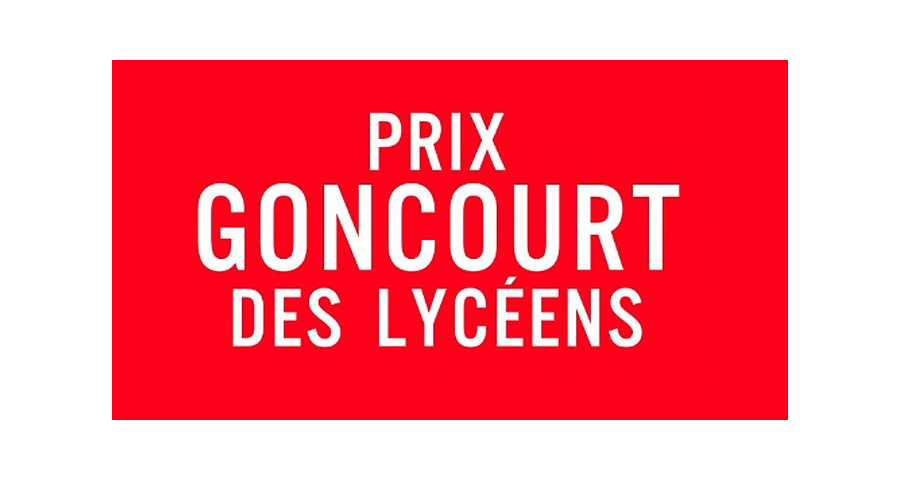 Prix Goncourt des lycéens sur fond rouge