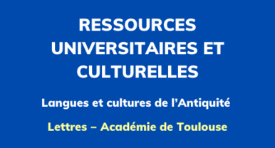 Ressources universitaires et culturelles. LCA. Bannière