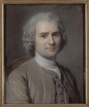 Portrait de Jean-Jacques Rousseau (1712-1778), par Charles Escot (16 avril 1834 - 5 mai 1902), d'après Maurice Quentin de La Tour